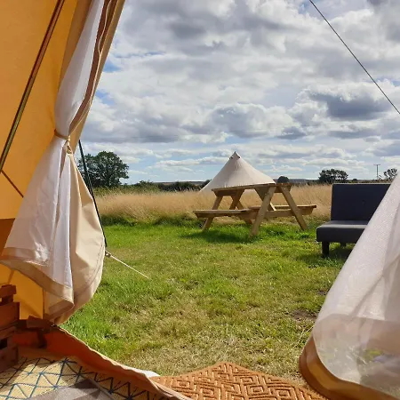 6 Guests - Bell Tent - Wood Stove - Views Liverton Exterior photo